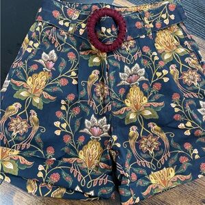 NWT FARM Rio High Waist Floral Shorts - Blackberry Garden Shorts